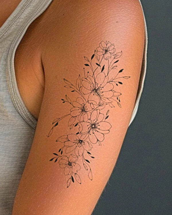 Vigne de fleurs de cerisier