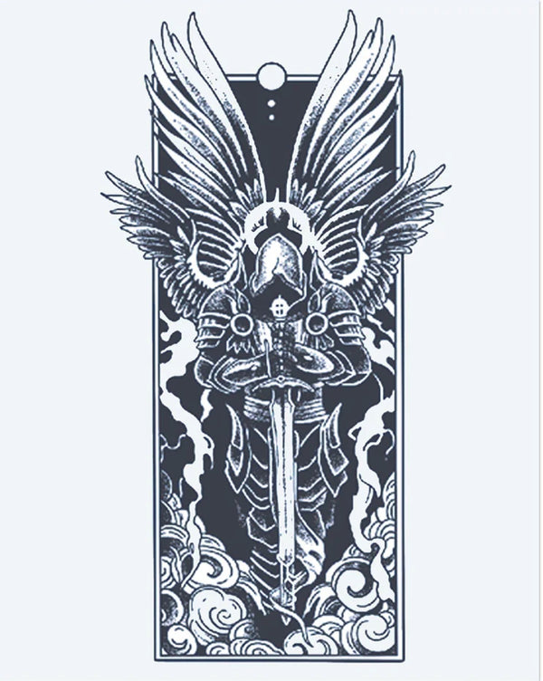 Chevalier avec des ailes