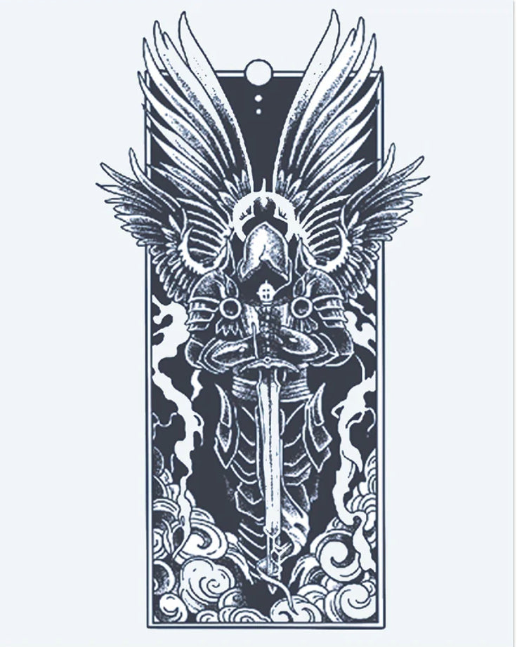 Chevalier avec des ailes