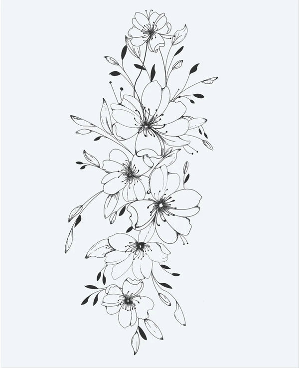 Vigne de fleurs de cerisier