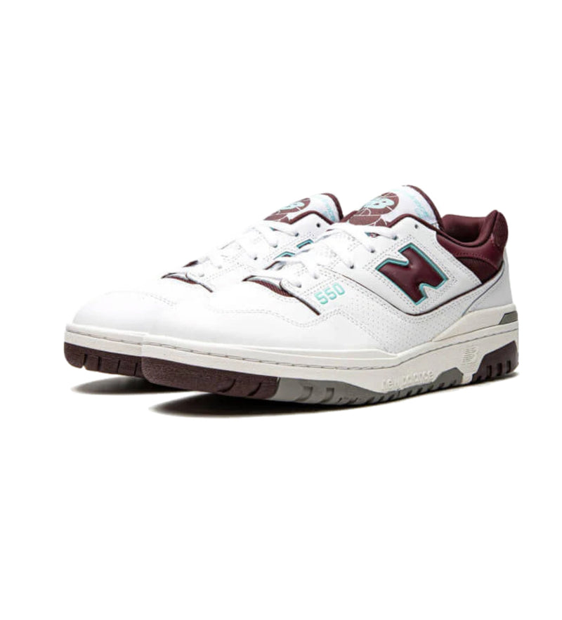 New Balance 550 Burgundy Cyan