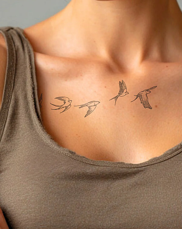 Hirondelles volantes