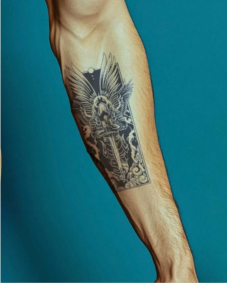 Chevalier avec des ailes